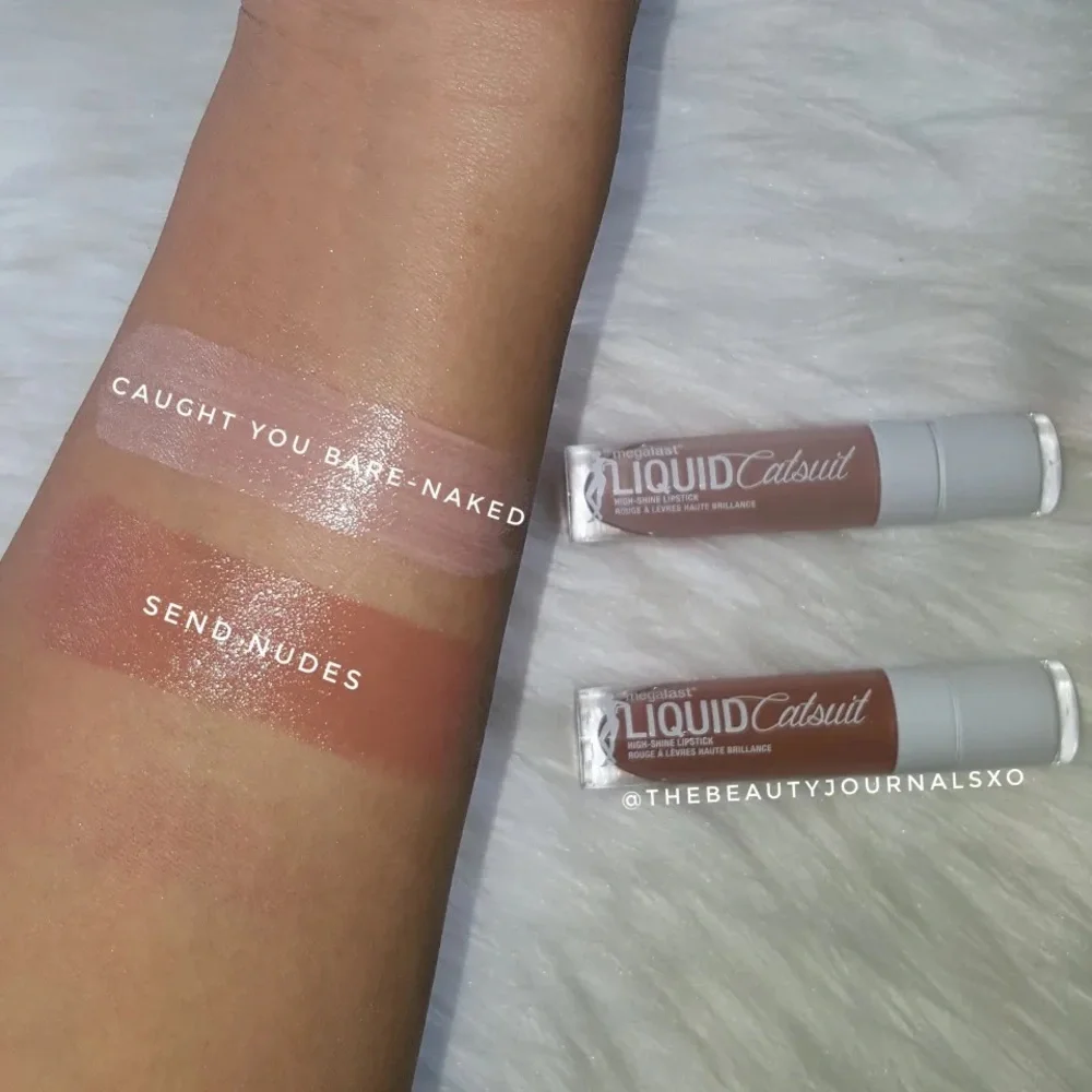 Wet n Wild Liquid Catsuit High Shine Lipstick in 944B Send Nudes